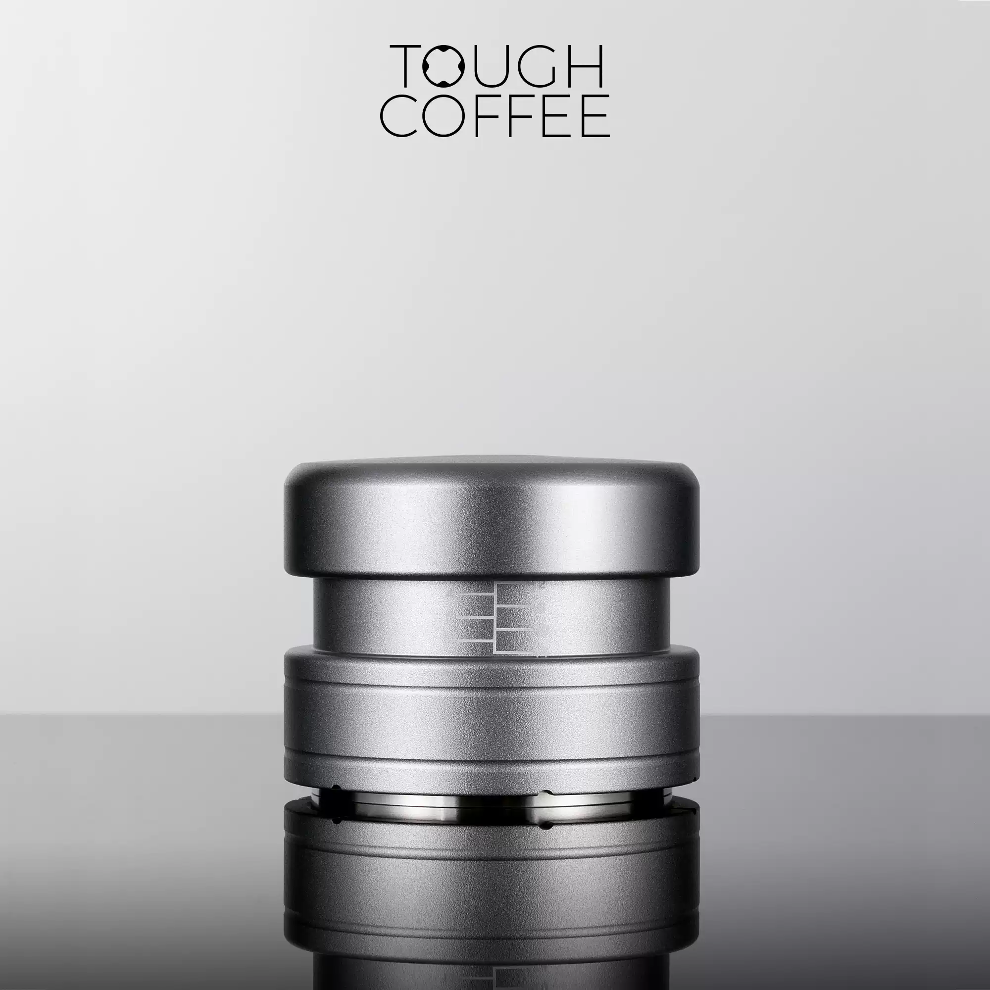 Tough Coffee Cookie Press Coffee Tamper 58.5mm Moonlight Gray Ohamame